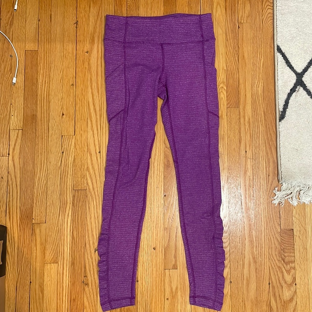 Purple Lululemon Leggings with Pockets